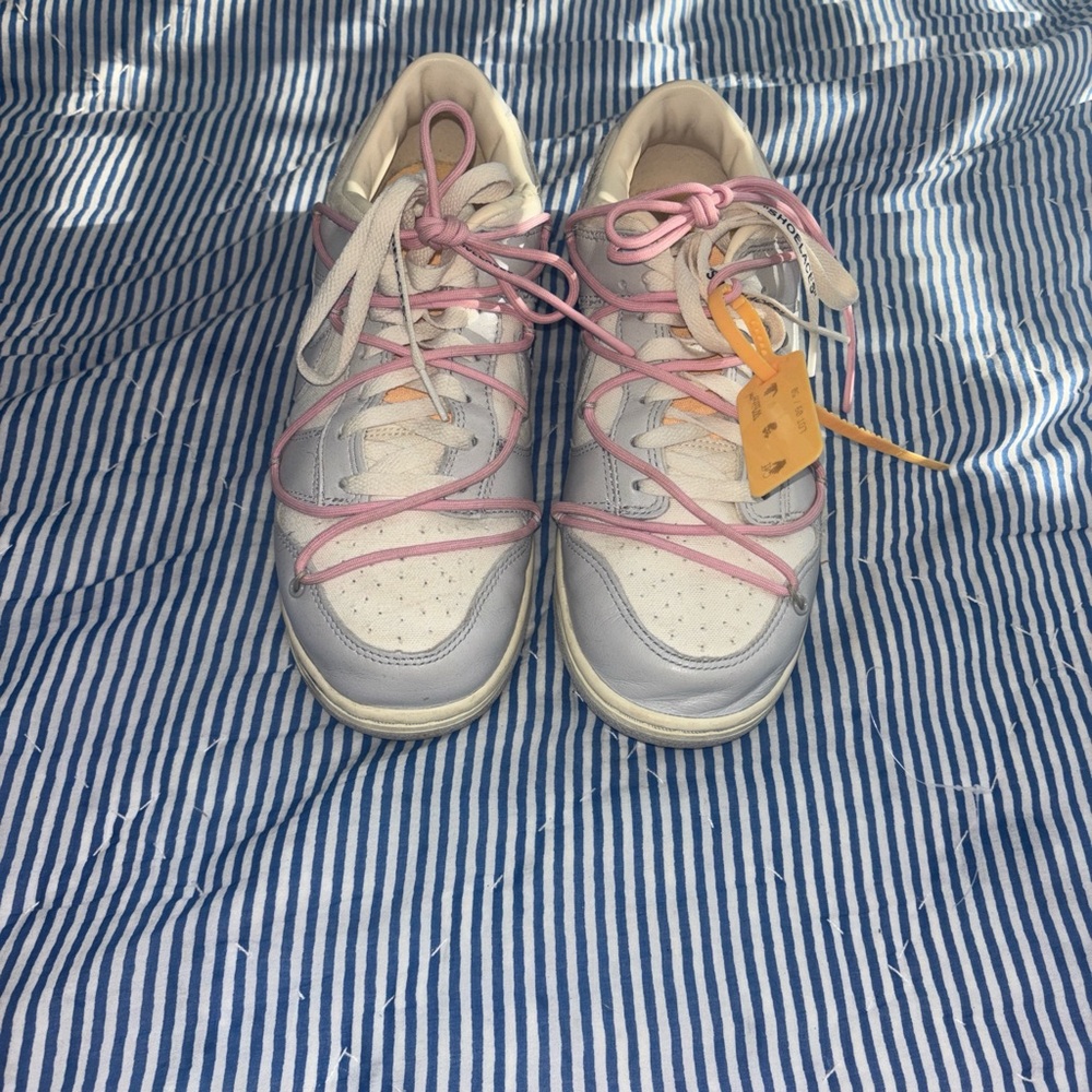 Off-White Sneakers in Pink and Cream